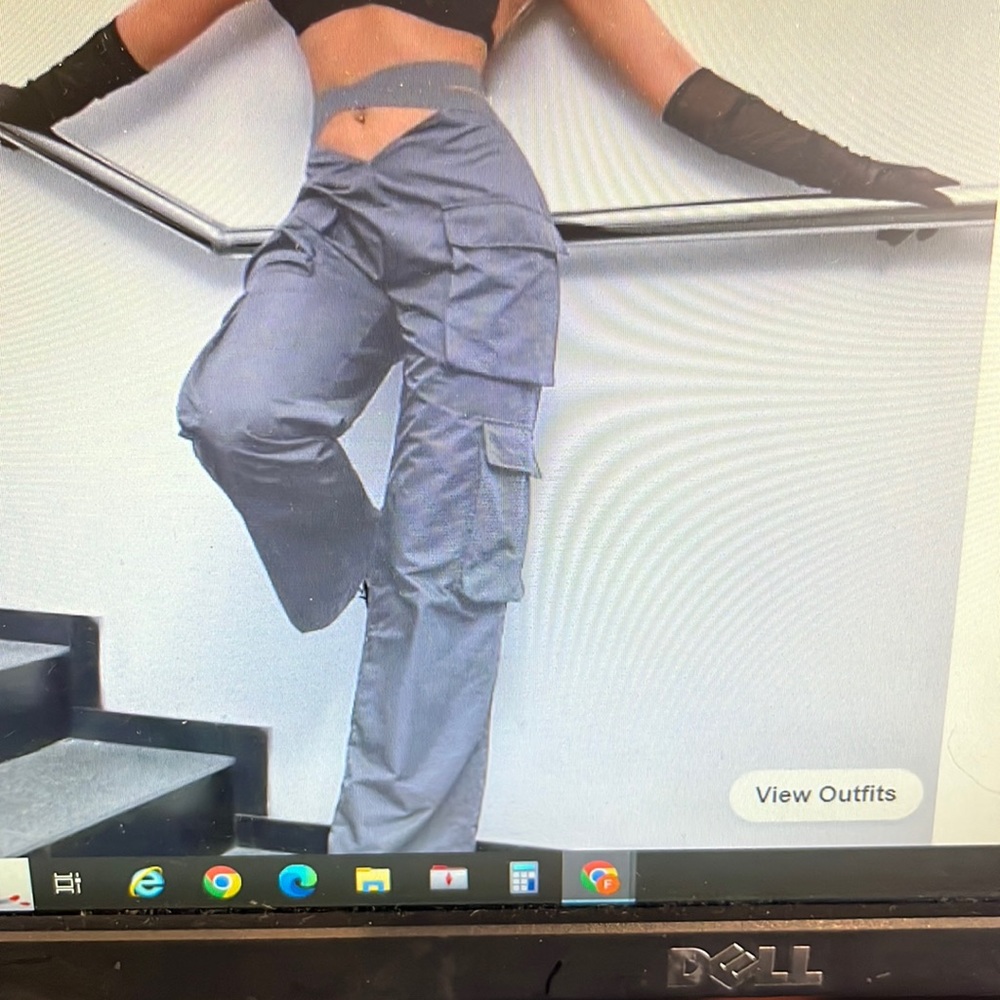 Grey vcut cargos